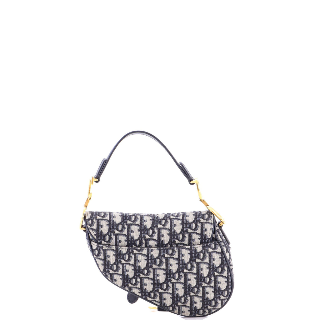 Saddle Handbag Oblique Canvas Mini
