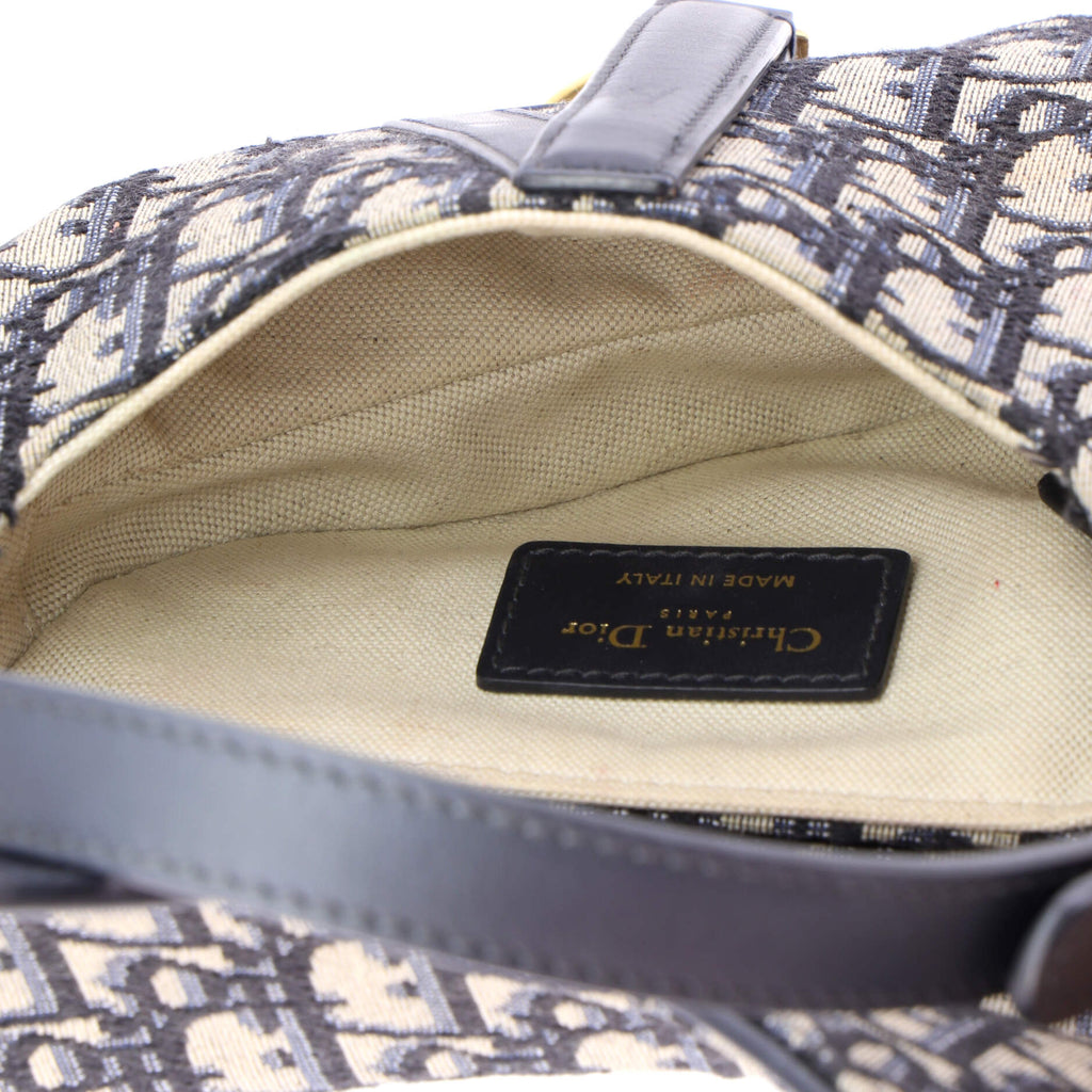 Saddle Handbag Oblique Canvas Mini
