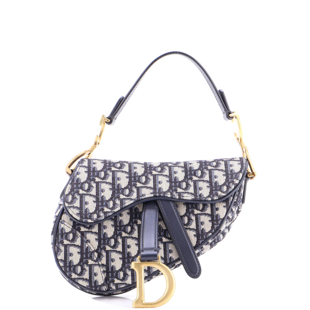 Saddle Handbag Oblique Canvas Mini