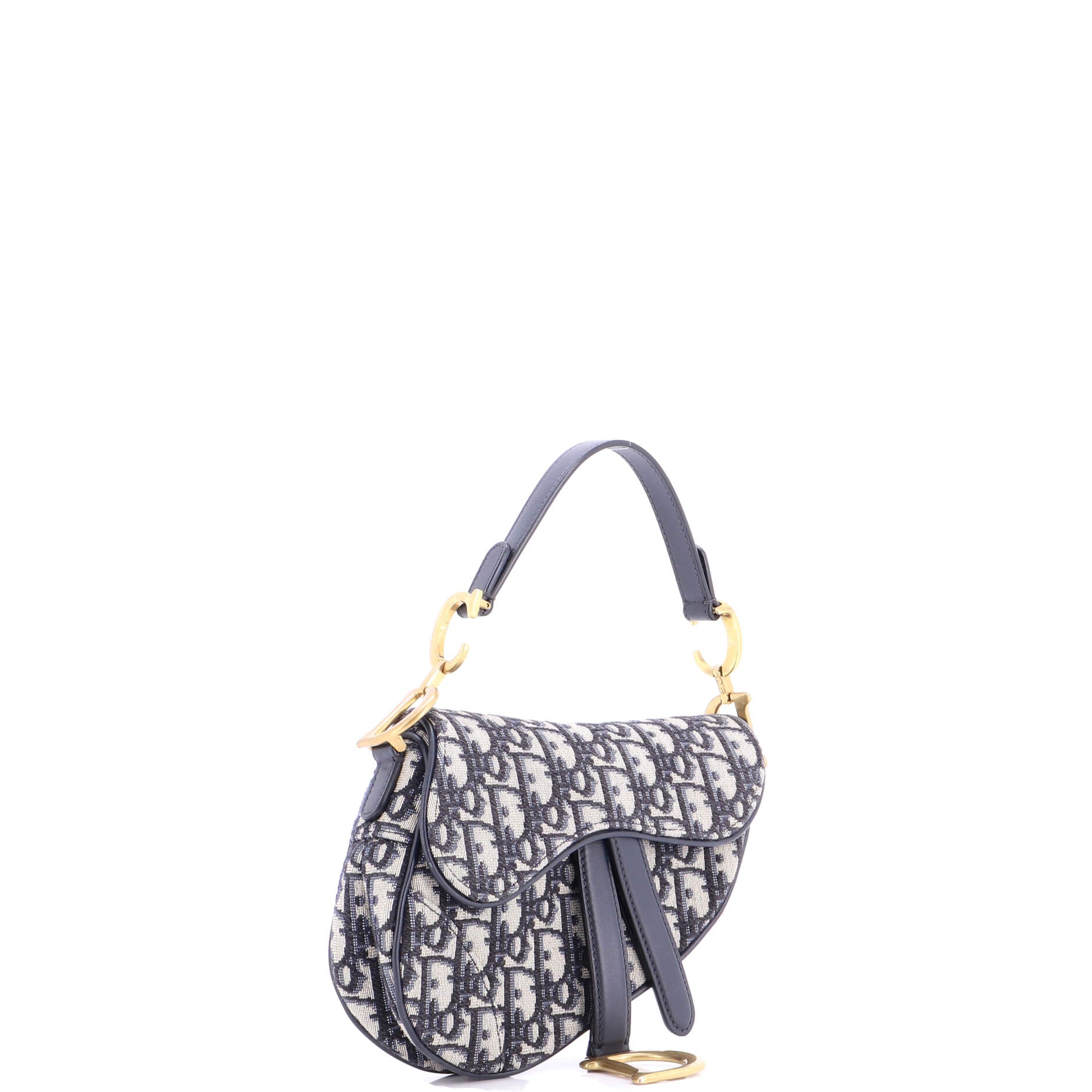 Saddle Handbag Oblique Canvas Mini