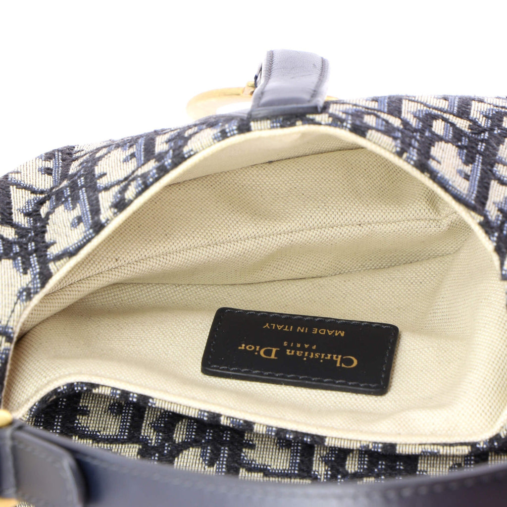 Saddle Handbag Oblique Canvas Mini