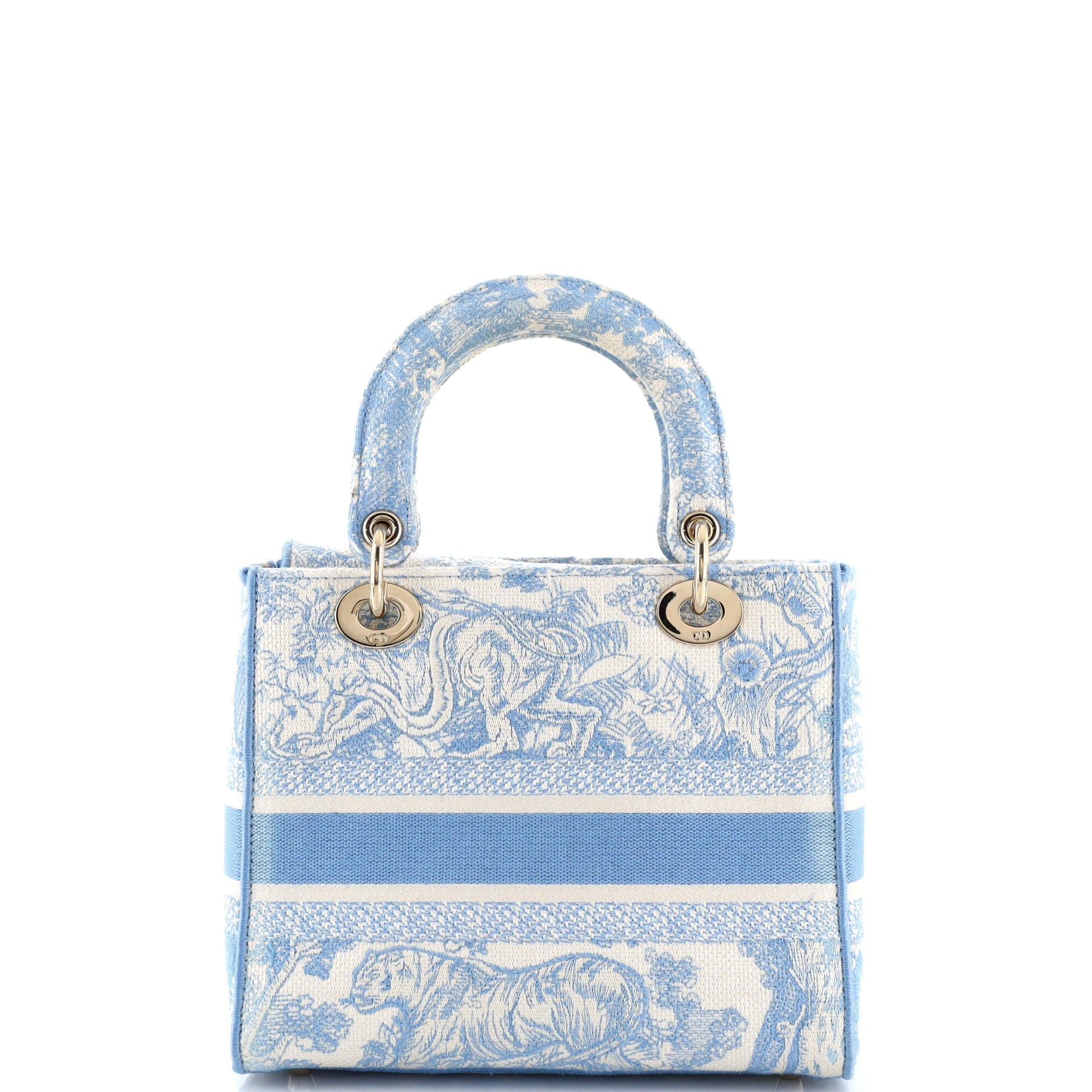 Toile de Jouy Lady D-Lite Bag Embroidered Canvas