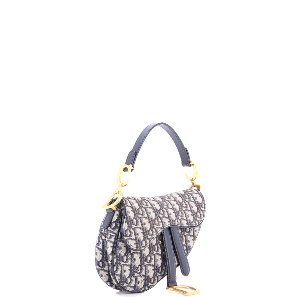 Saddle Handbag Oblique Canvas Mini