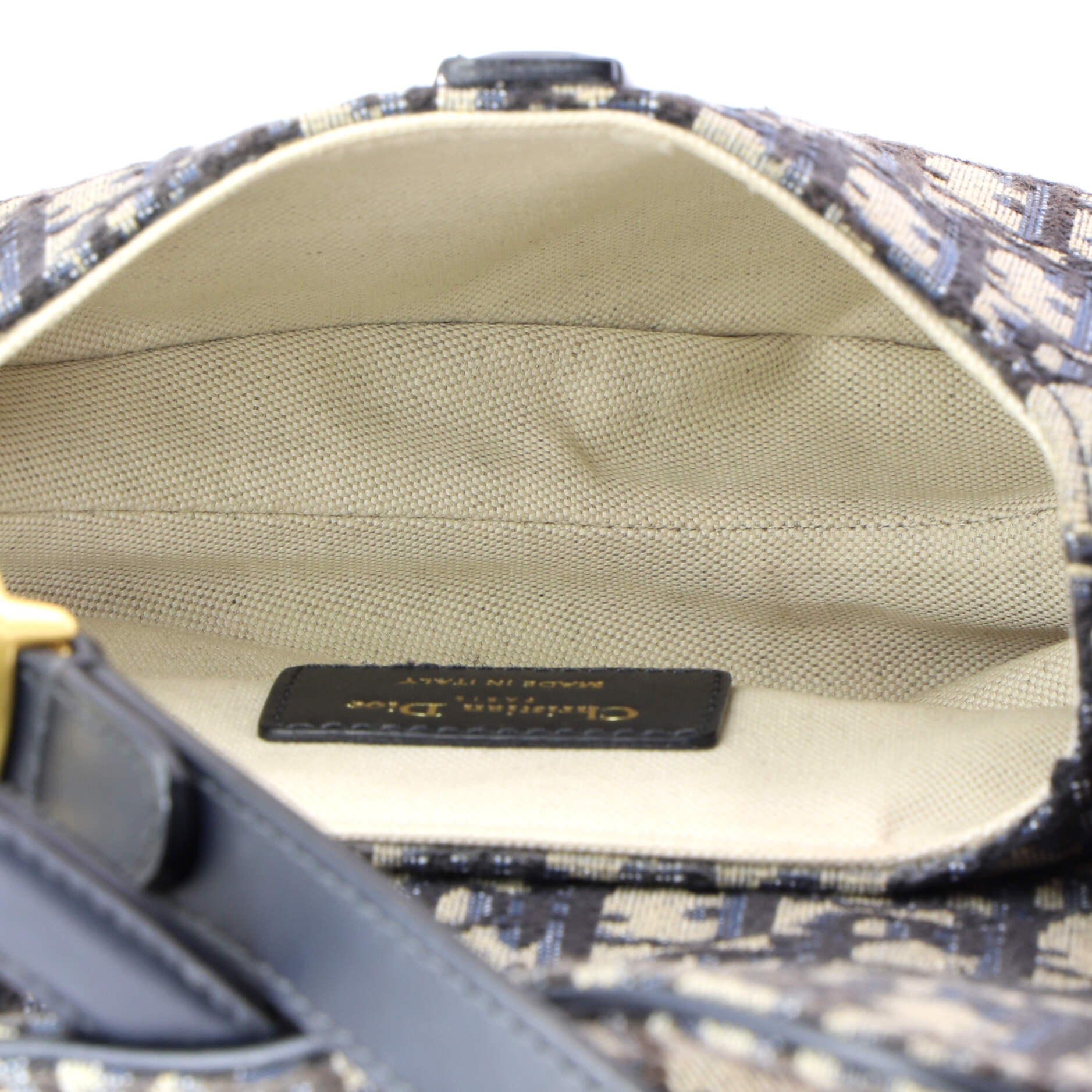 Saddle Handbag Oblique Canvas Mini