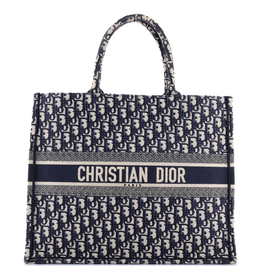 Book Tote Oblique Canvas Large