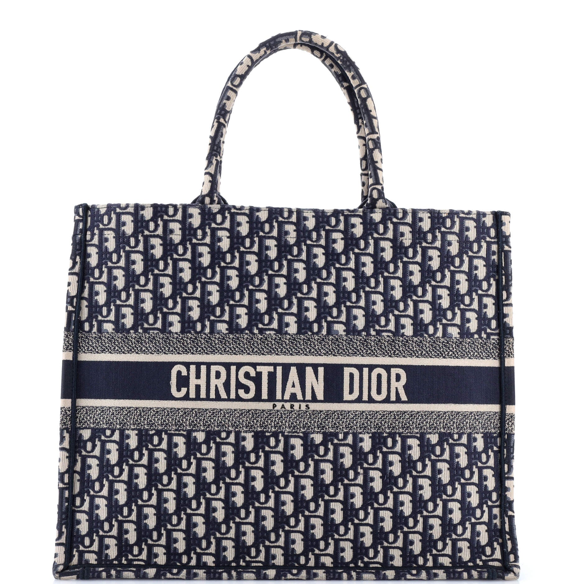 Book Tote Oblique Canvas Large