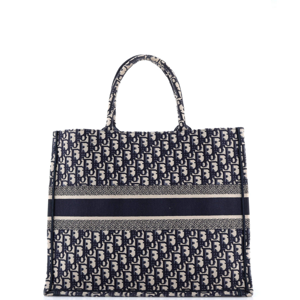 Book Tote Oblique Canvas Large