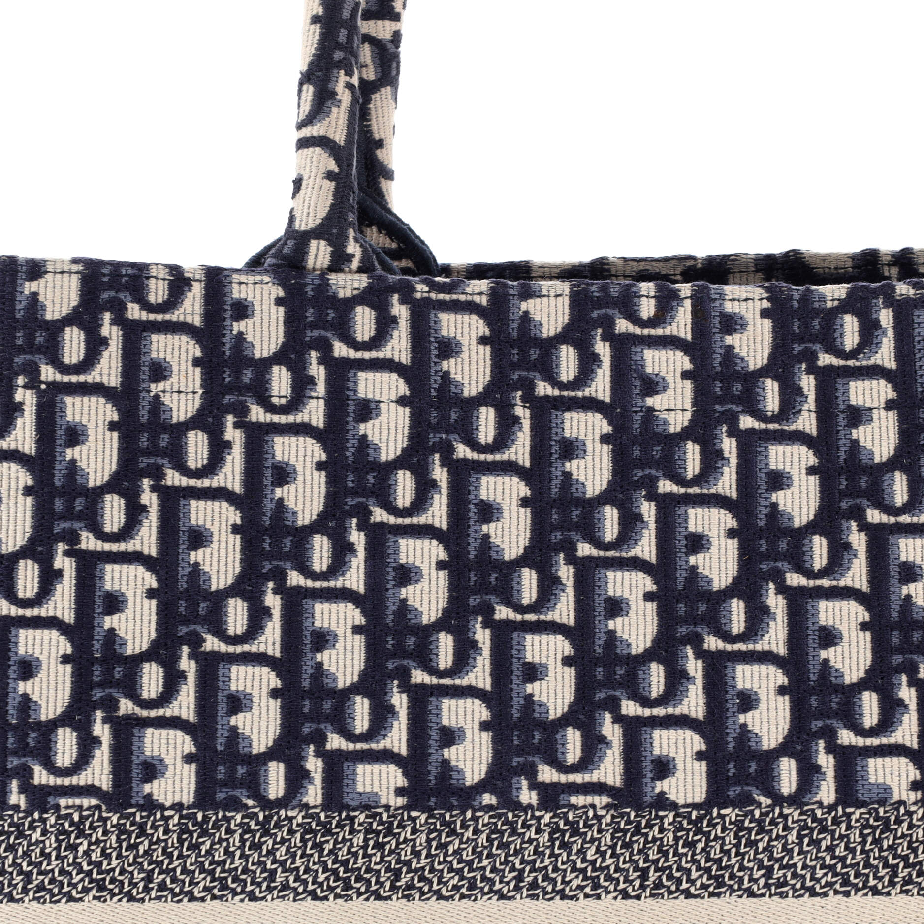 Book Tote Oblique Canvas Large