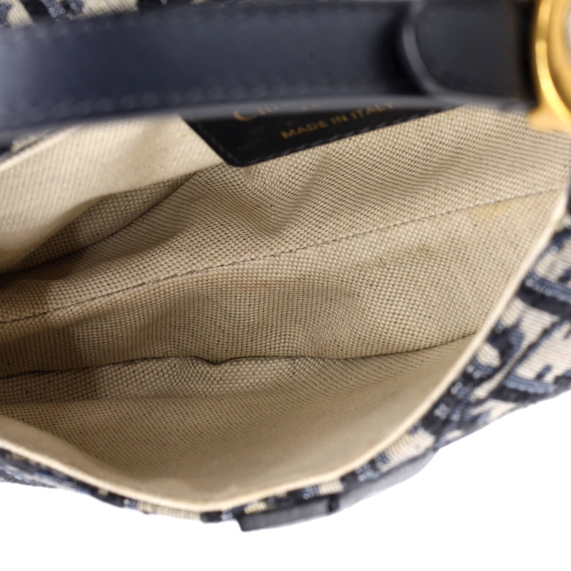 Saddle Handbag Oblique Canvas Mini