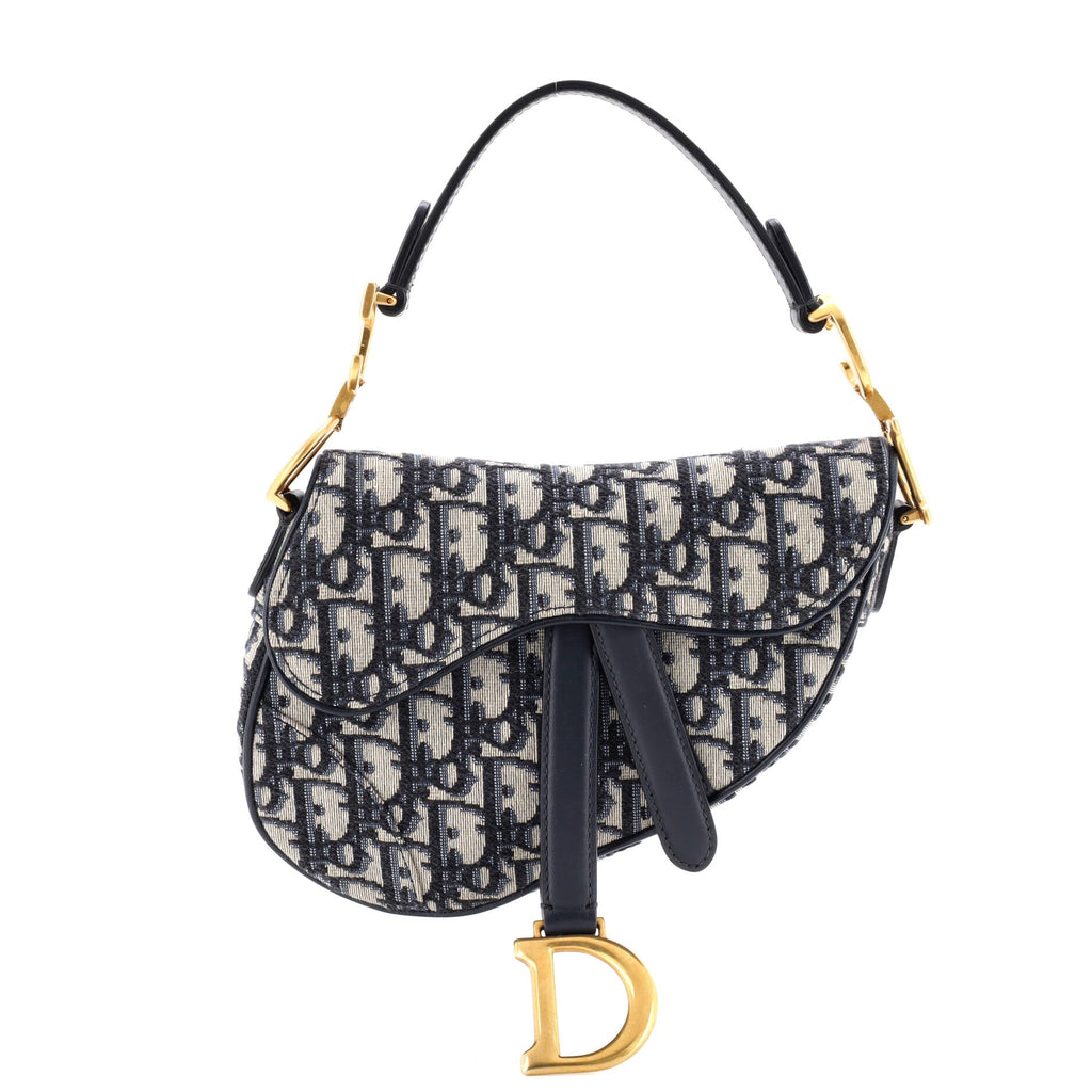Saddle Handbag Oblique Canvas Mini