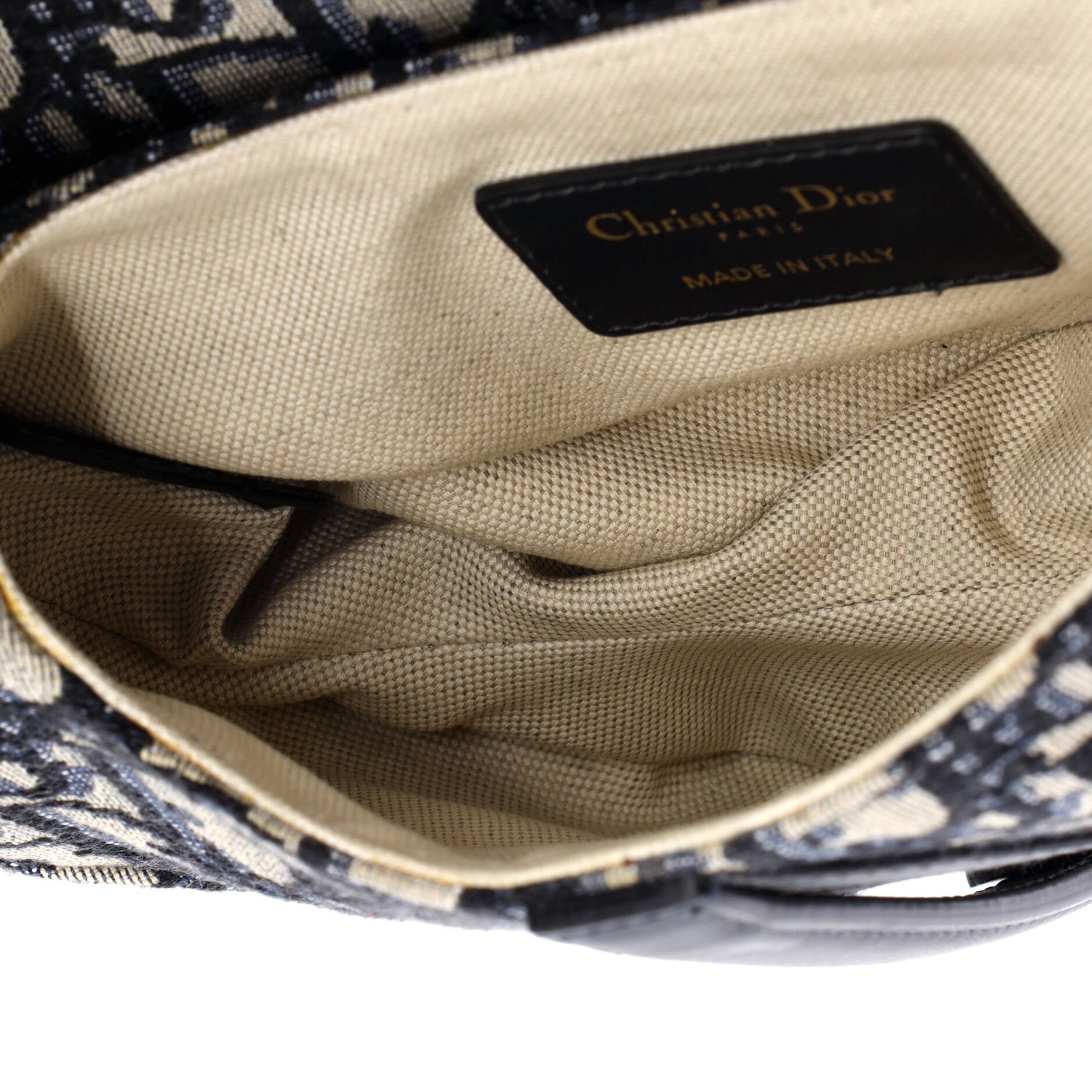 Saddle Handbag Oblique Canvas Mini