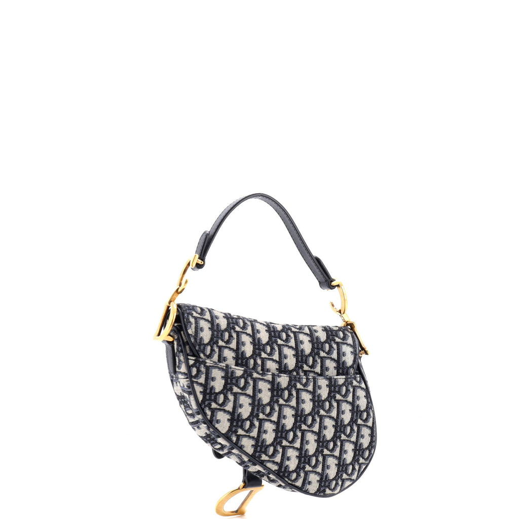 Saddle Handbag Oblique Canvas Mini