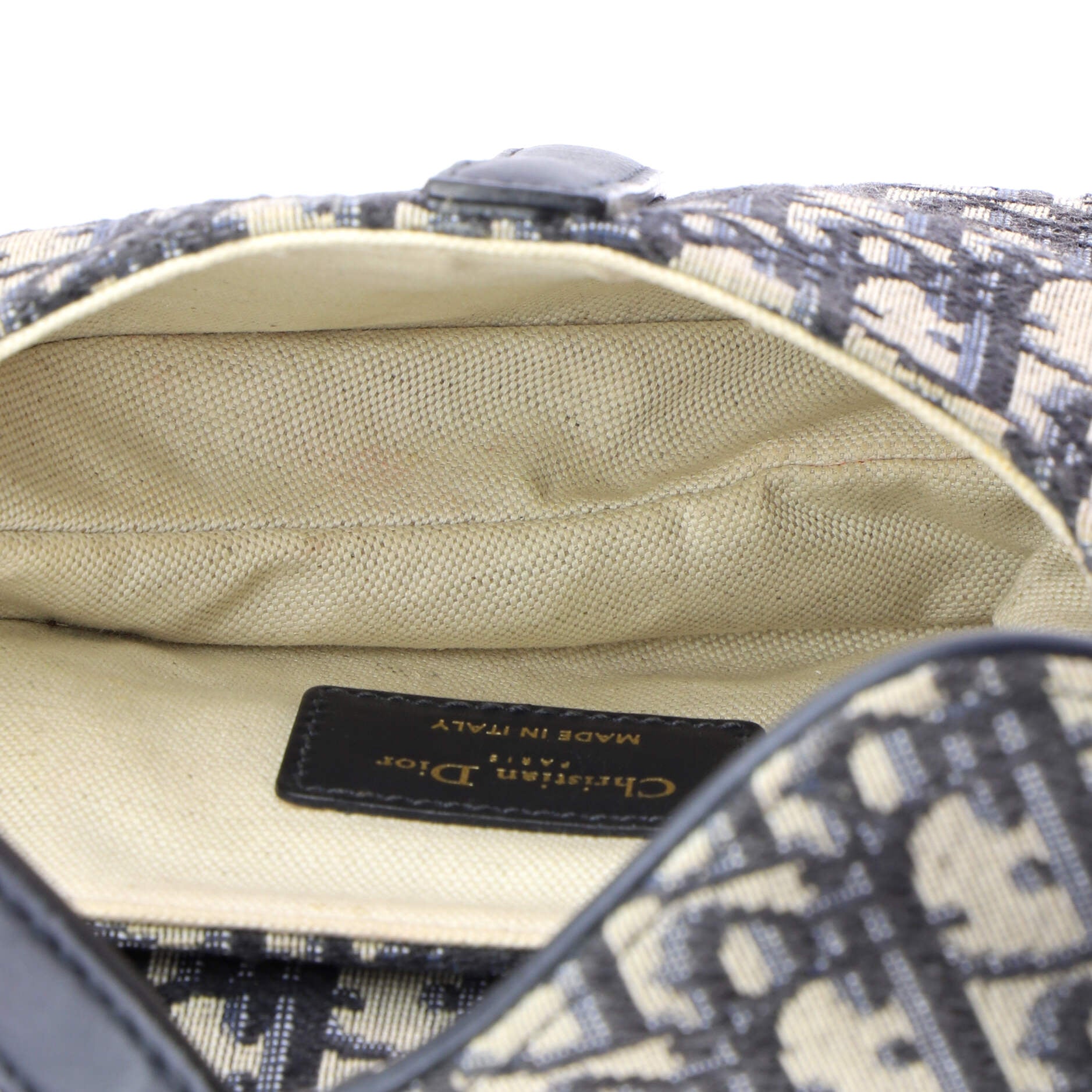 Saddle Handbag Oblique Canvas Mini