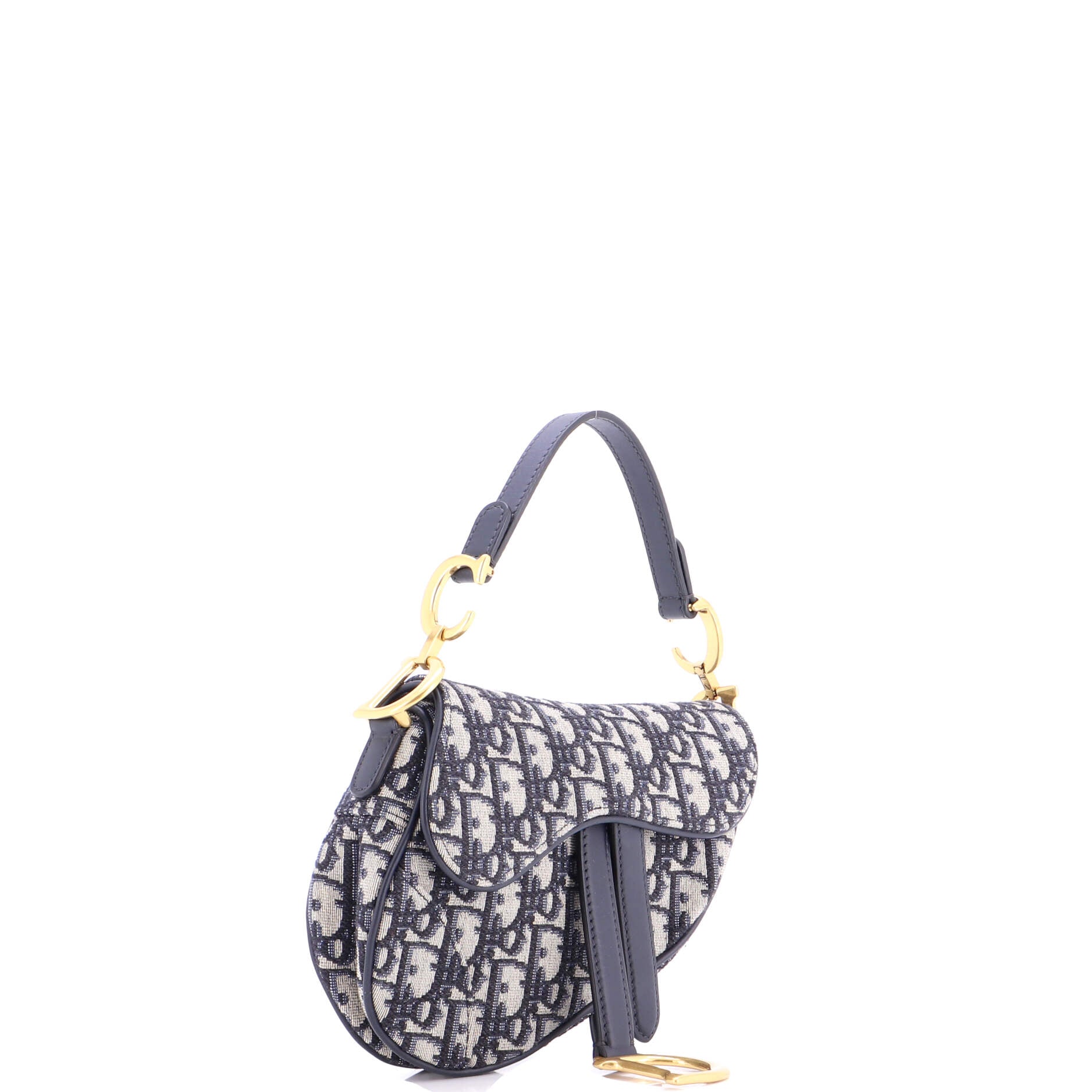 Saddle Handbag Oblique Canvas Mini