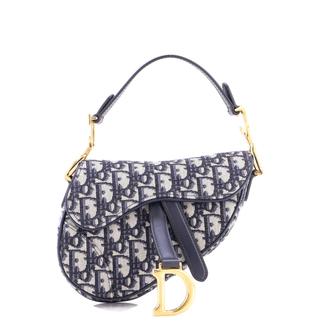 Saddle Handbag Oblique Canvas Mini