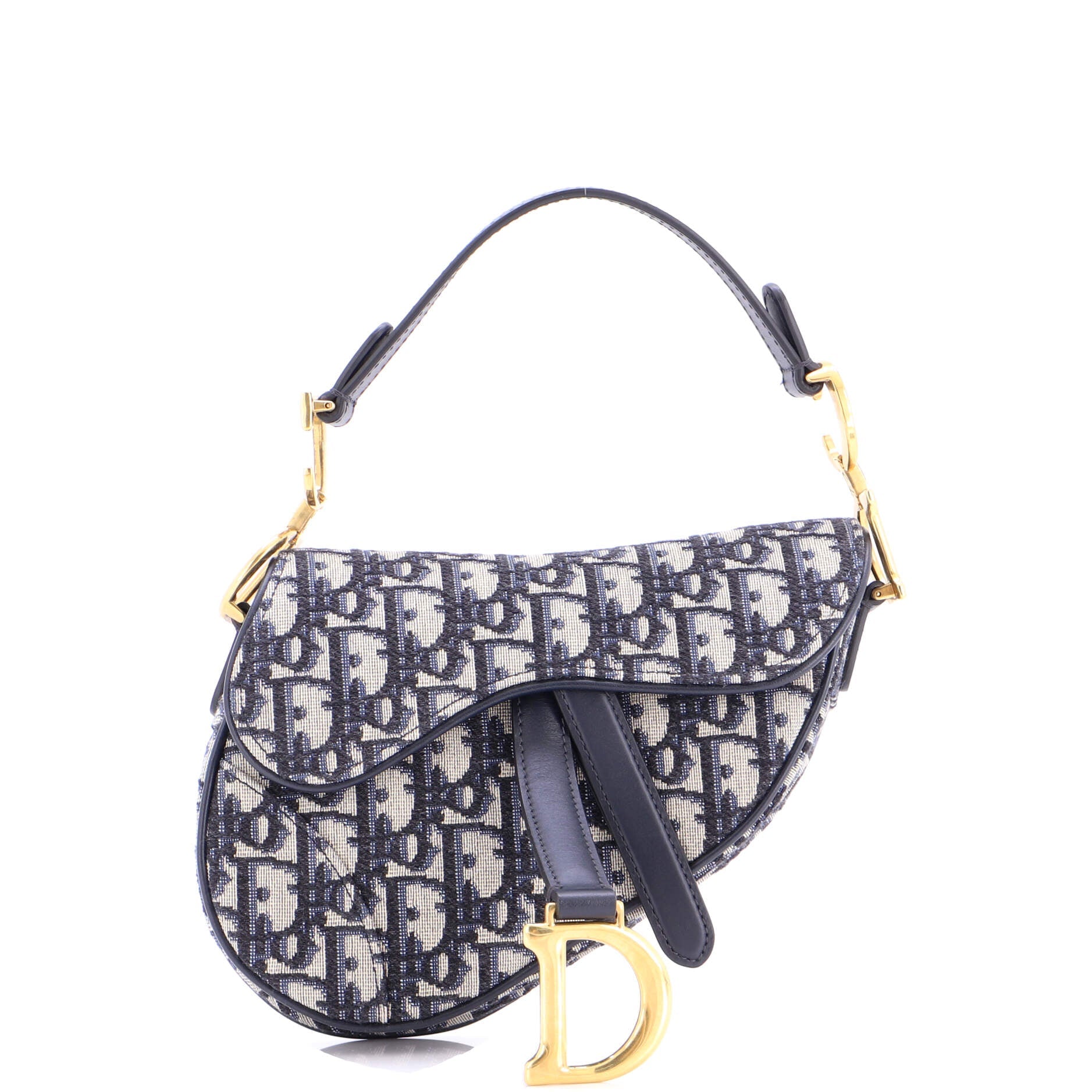 Saddle Handbag Oblique Canvas Mini