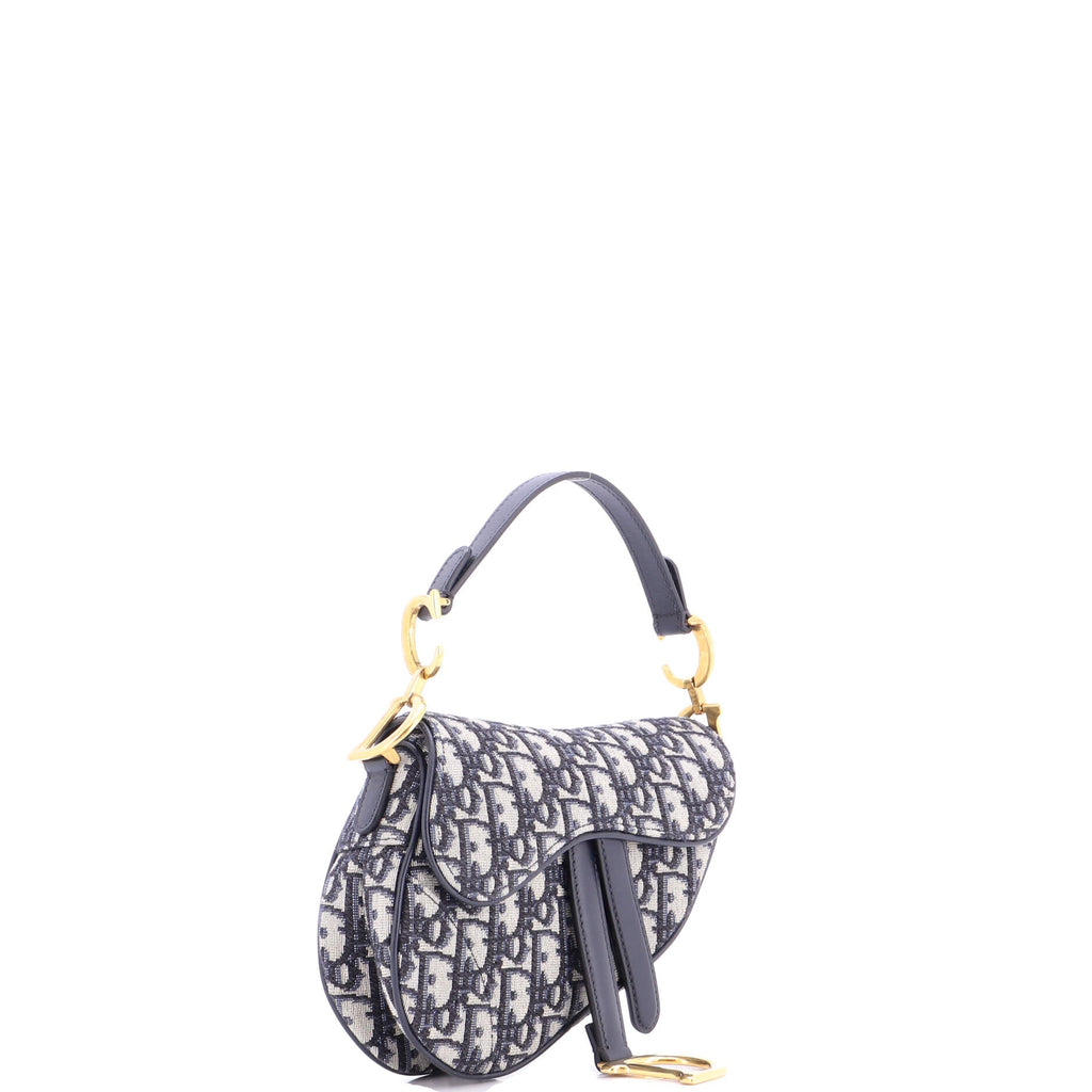 Saddle Handbag Oblique Canvas Mini