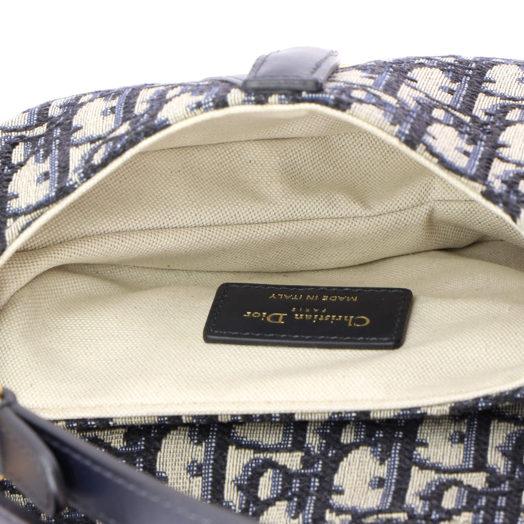 Saddle Handbag Oblique Canvas Mini