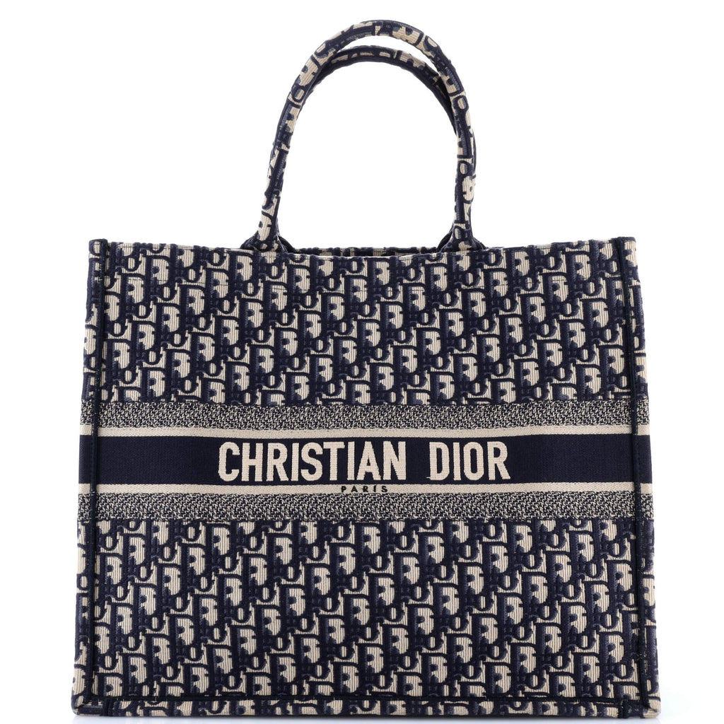 Book Tote Oblique Canvas Large
