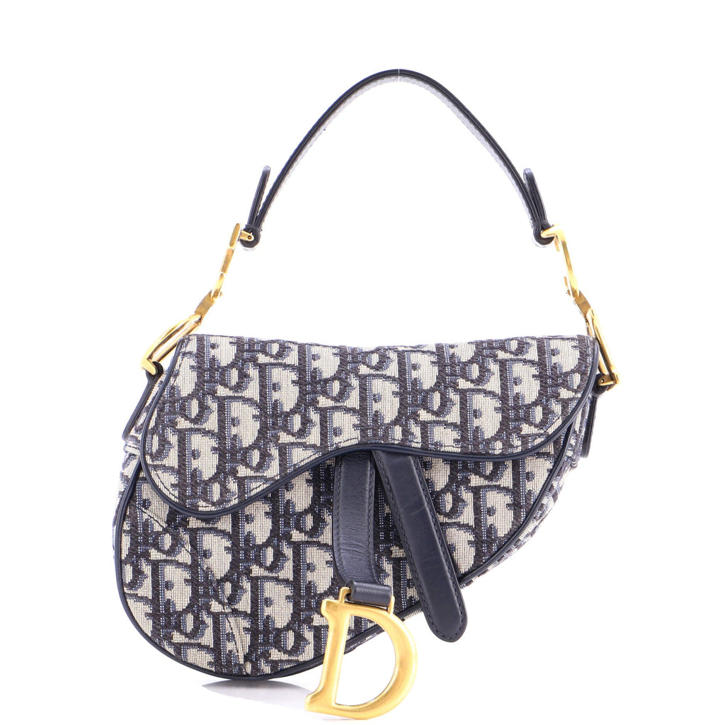 Saddle Handbag Oblique Canvas Mini