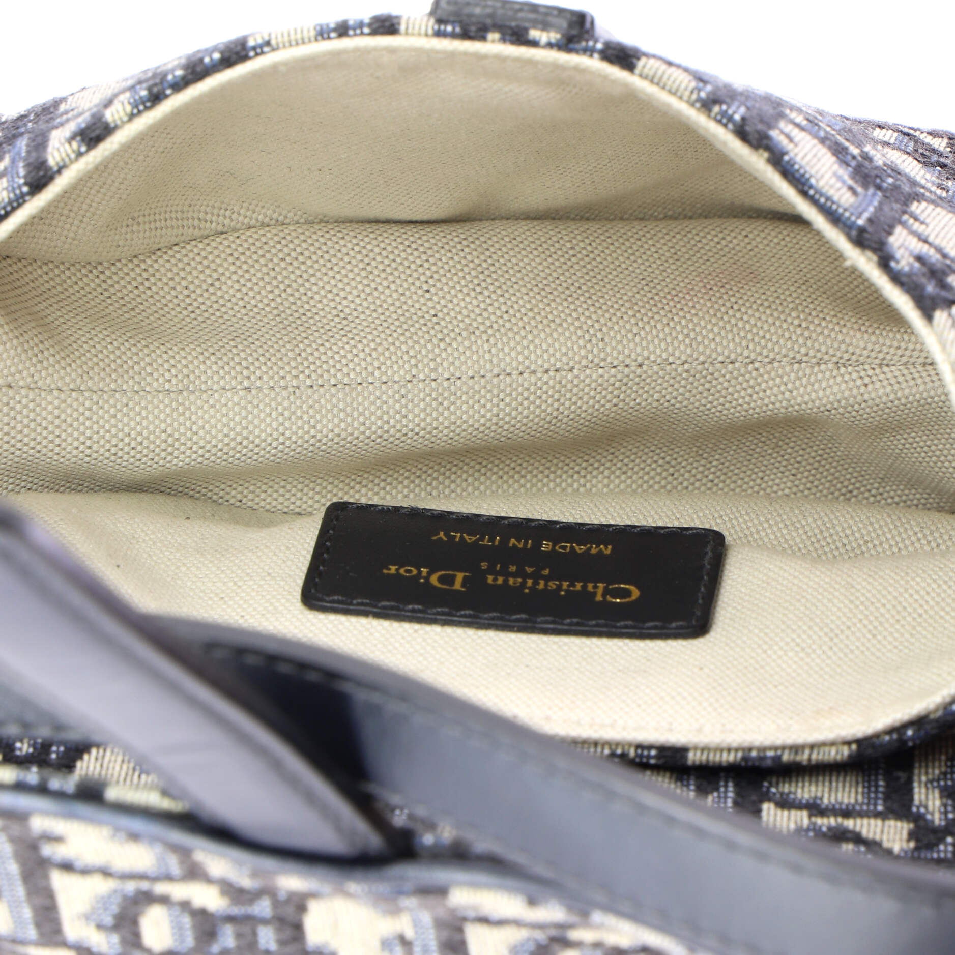 Saddle Handbag Oblique Canvas Mini