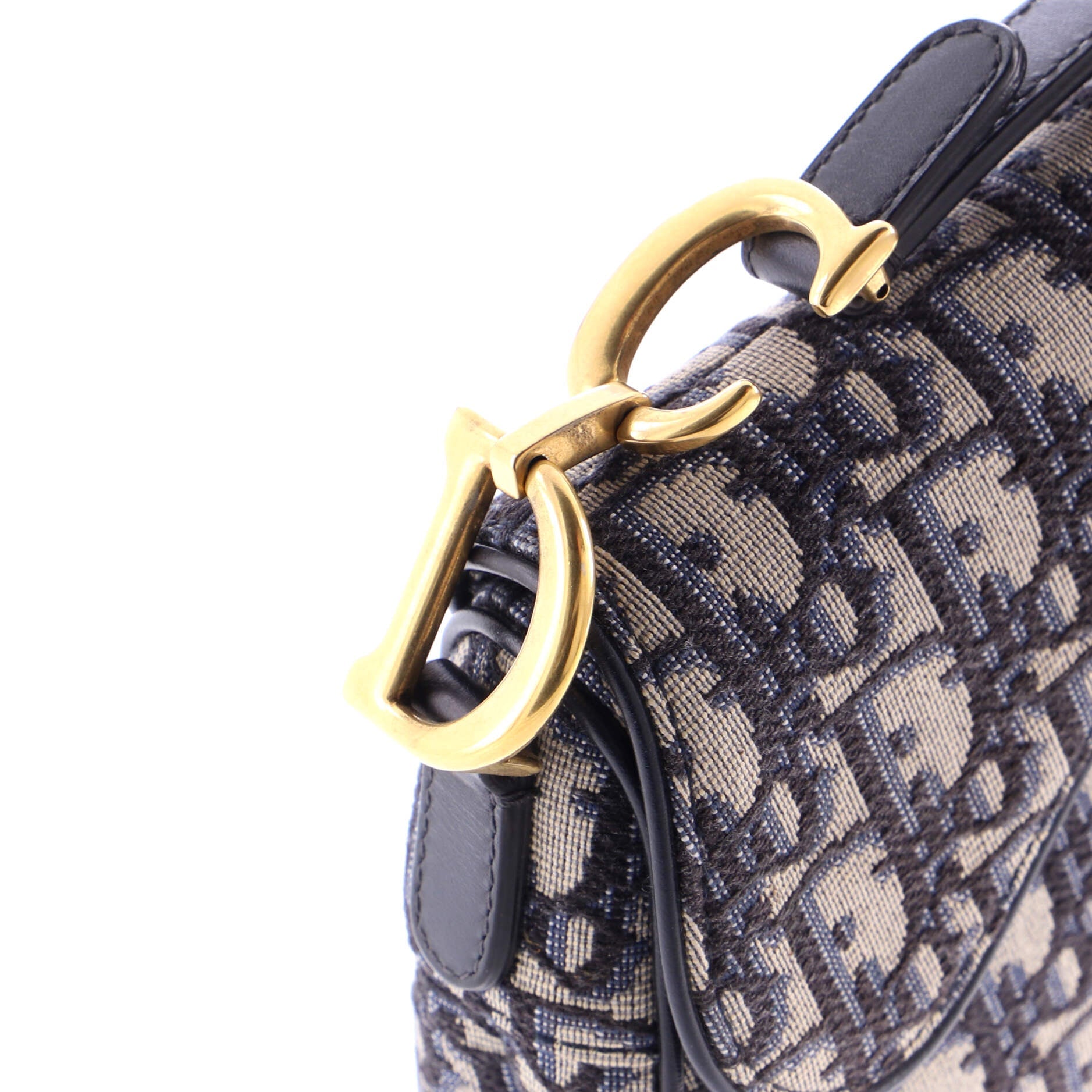 Saddle Handbag Oblique Canvas Mini