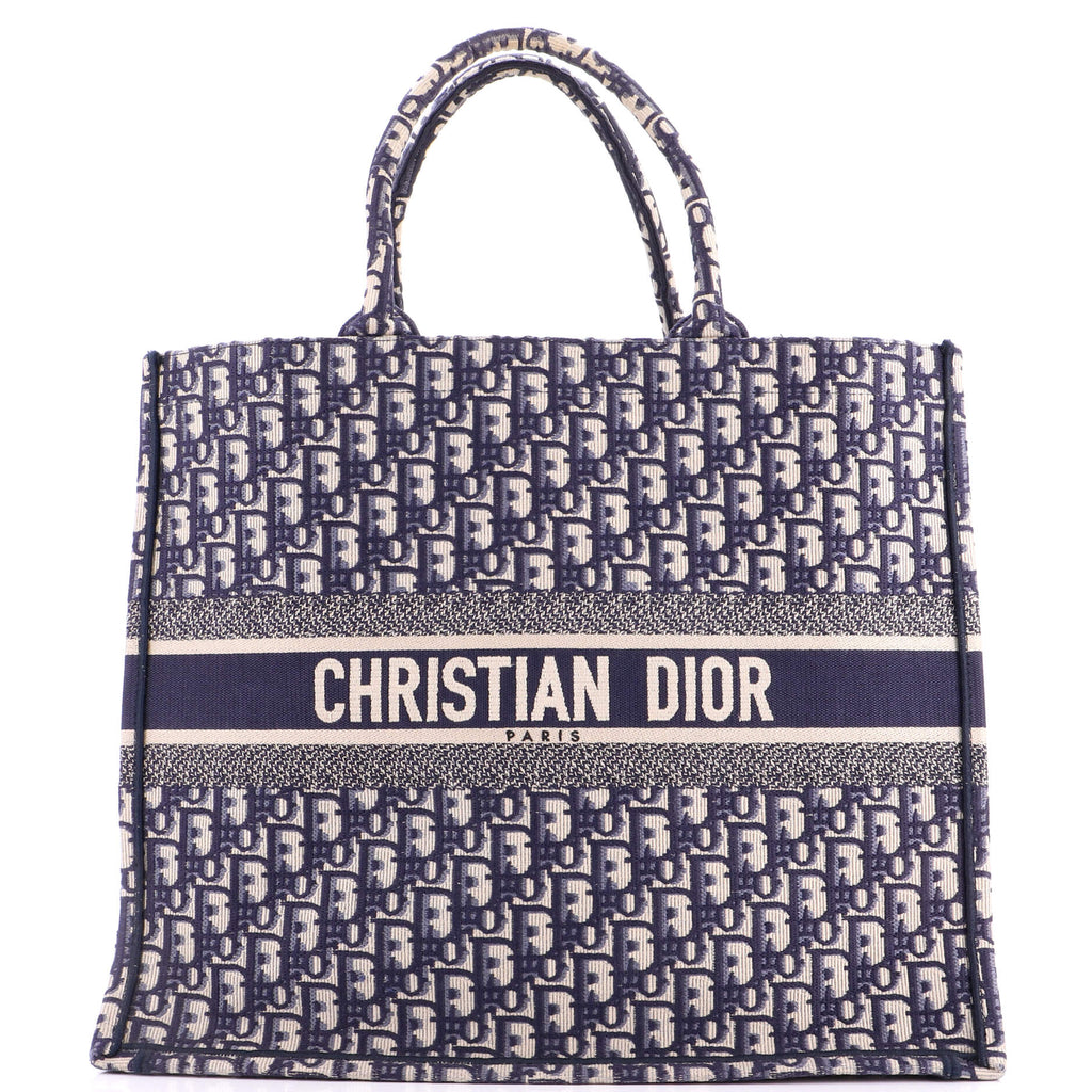 Book Tote Oblique Canvas Large