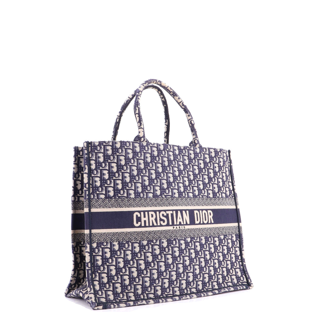 Book Tote Oblique Canvas Large