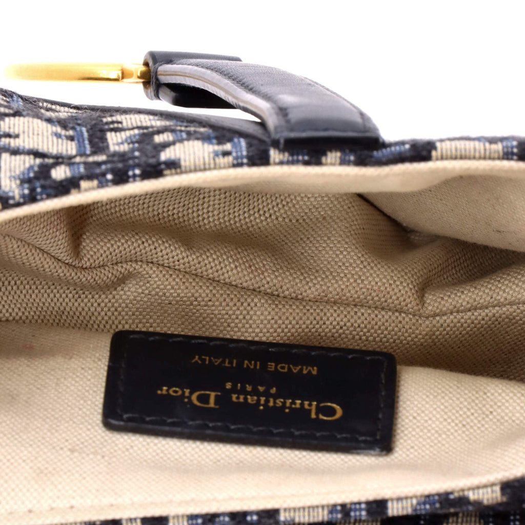 Saddle Handbag Oblique Canvas Mini