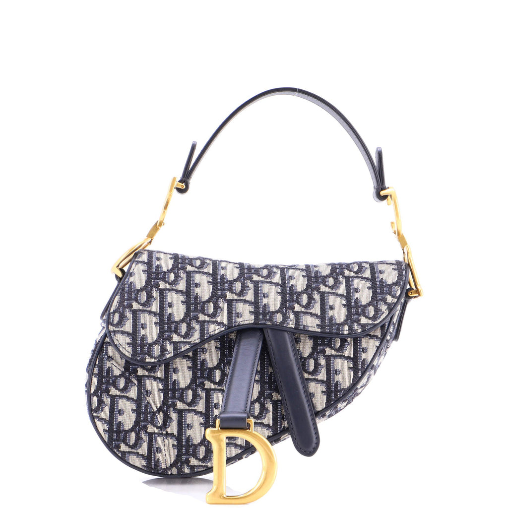 Saddle Handbag Oblique Canvas Mini