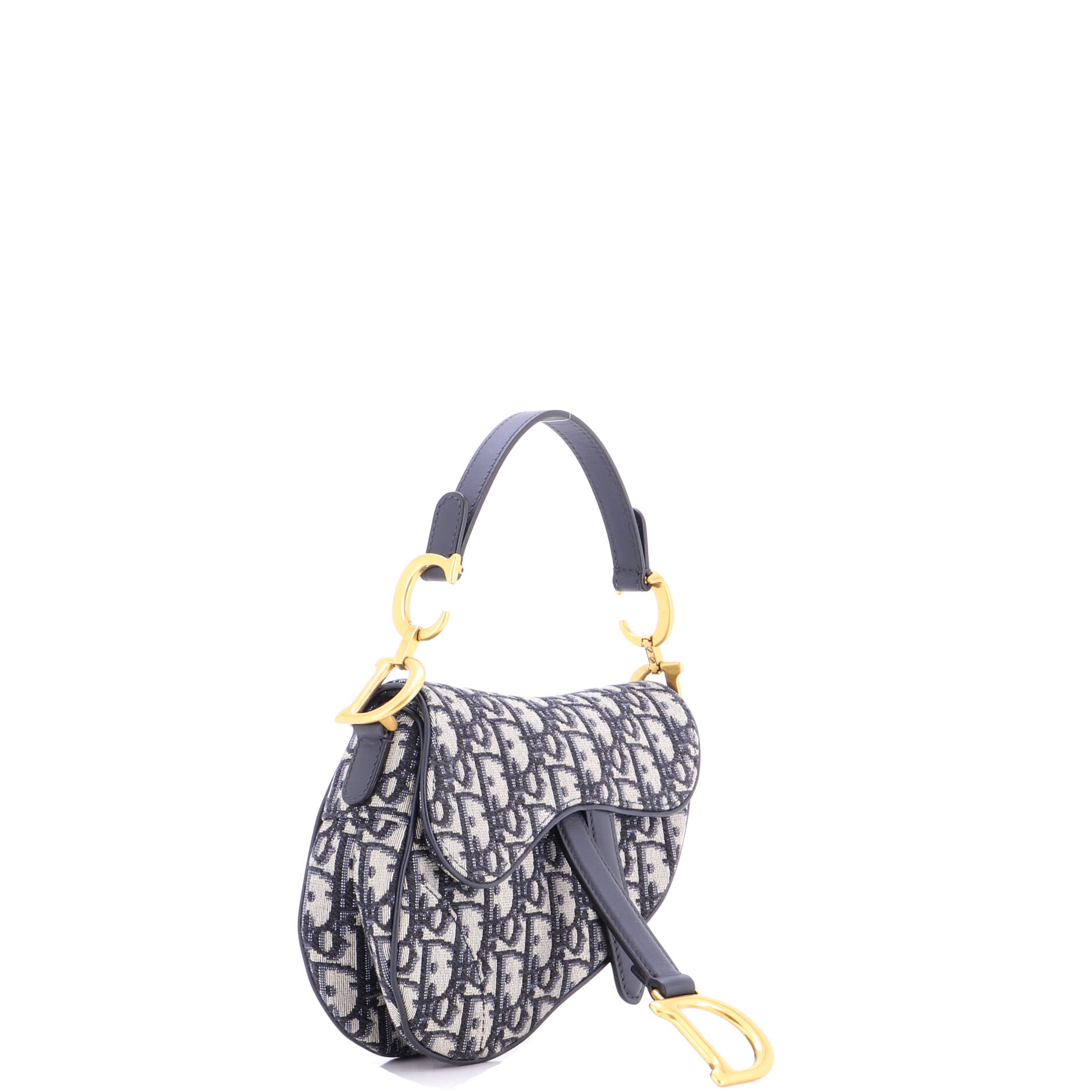 Saddle Handbag Oblique Canvas Mini