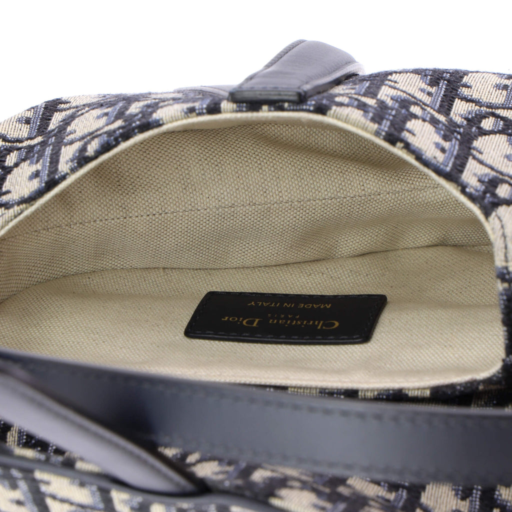 Saddle Handbag Oblique Canvas Mini