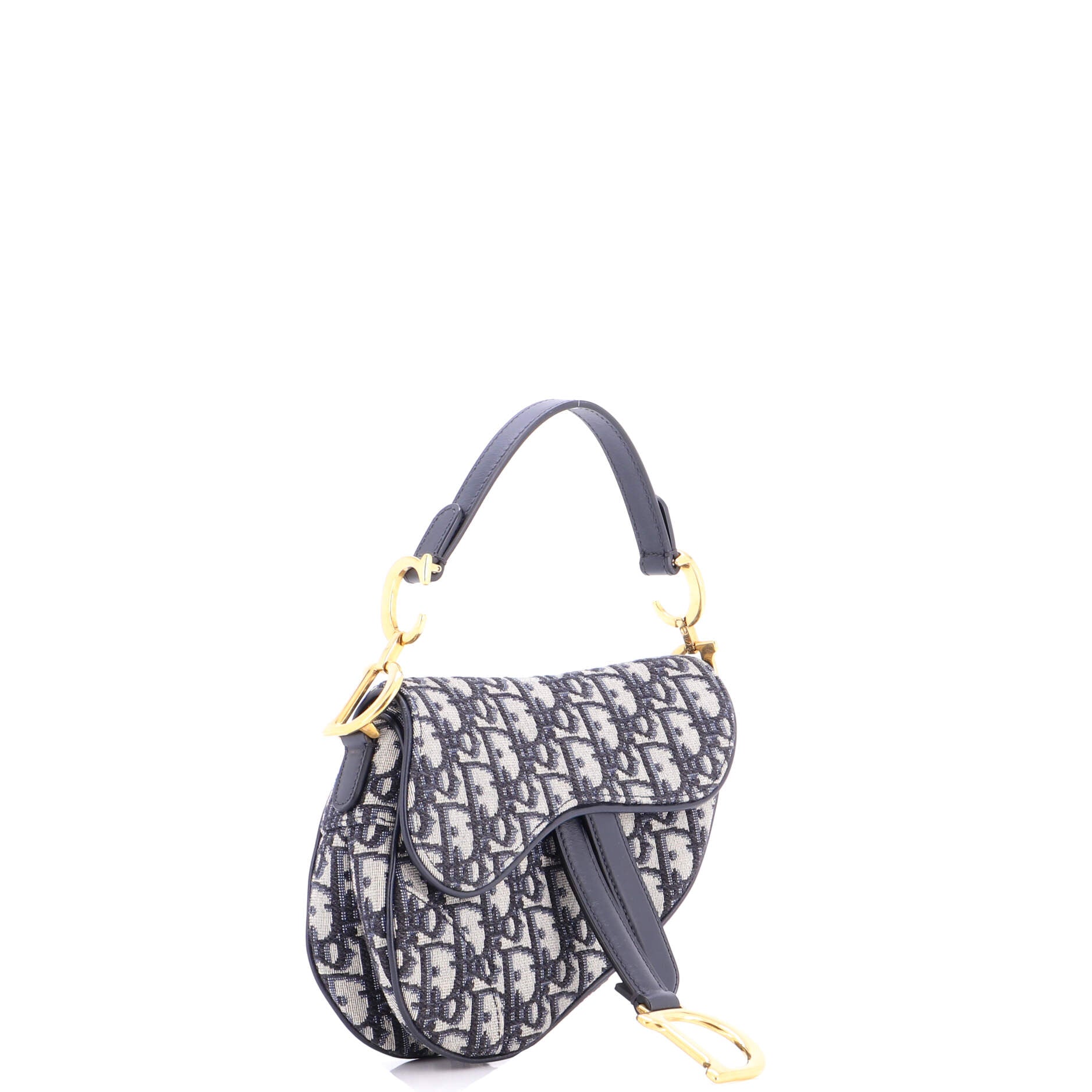 Saddle Handbag Oblique Canvas Mini