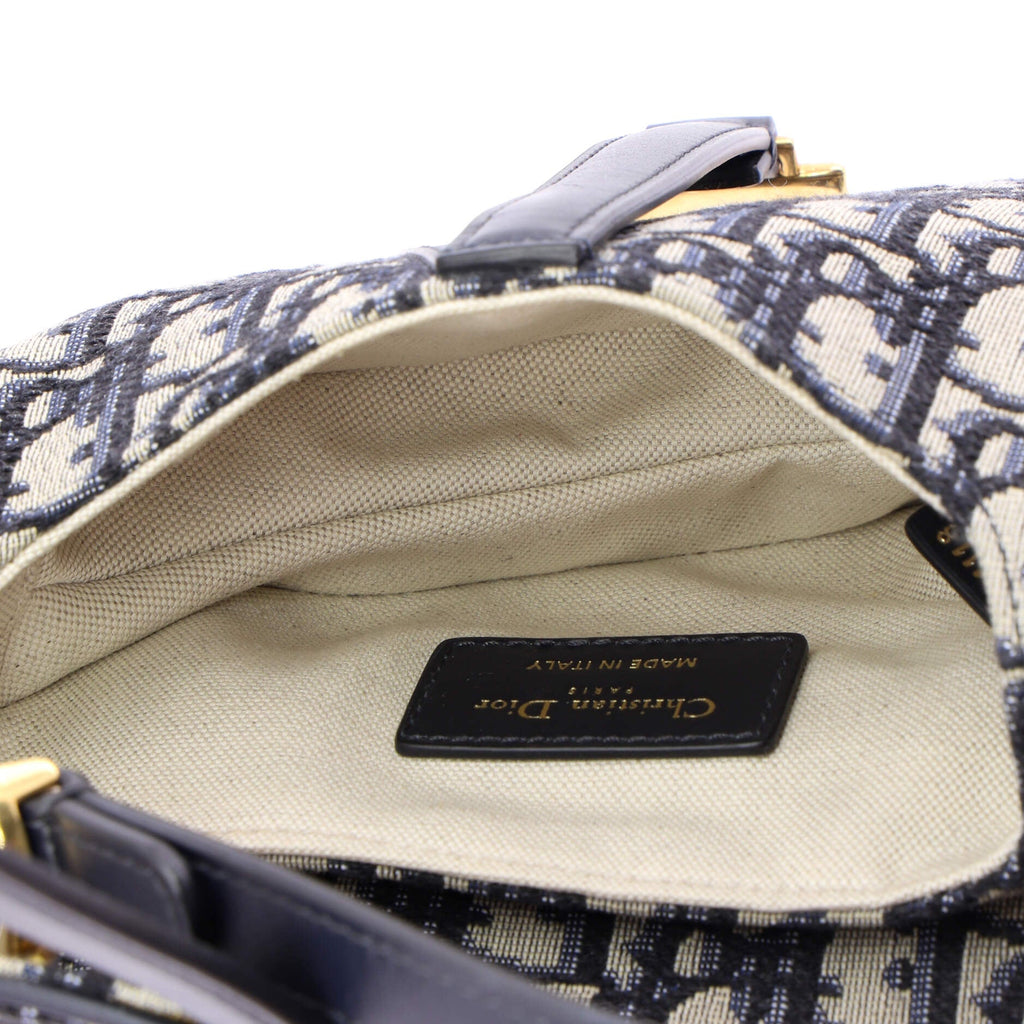 Saddle Handbag Oblique Canvas Mini