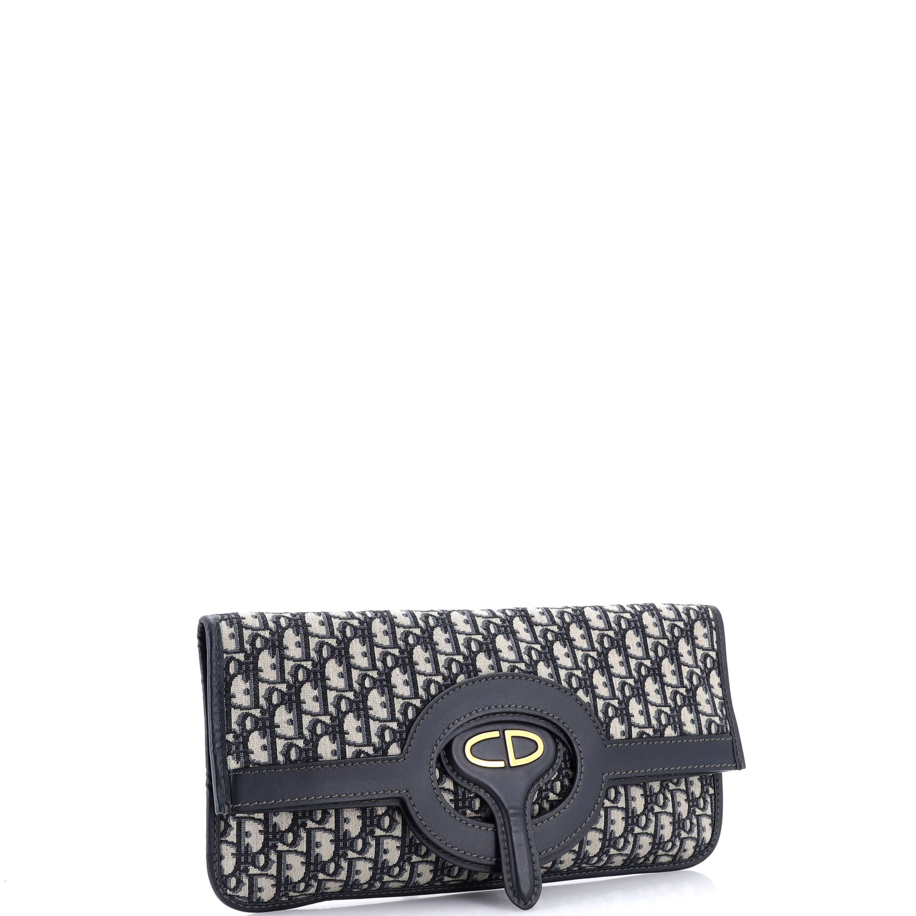 Fold Over Clutch Oblique Canvas