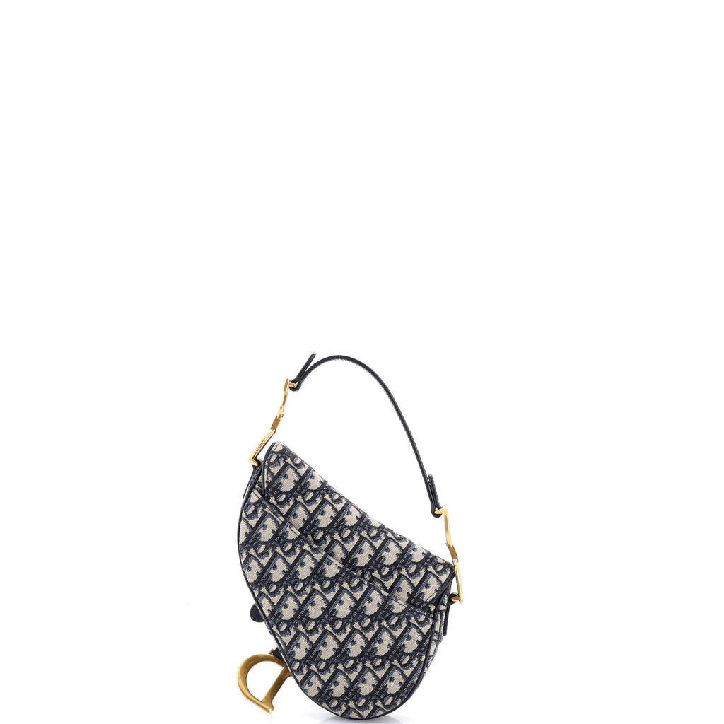 Saddle Handbag Oblique Canvas Mini