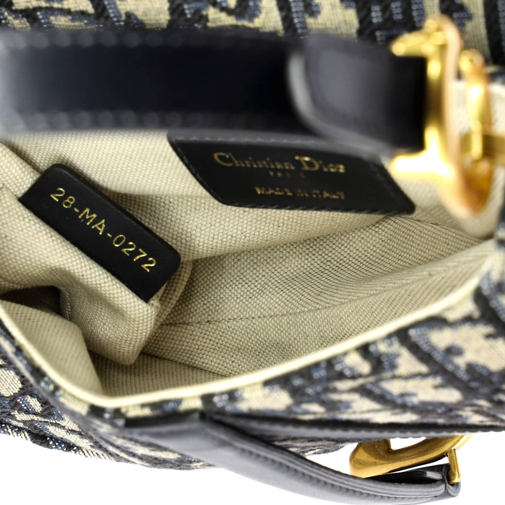 Saddle Handbag Oblique Canvas Mini