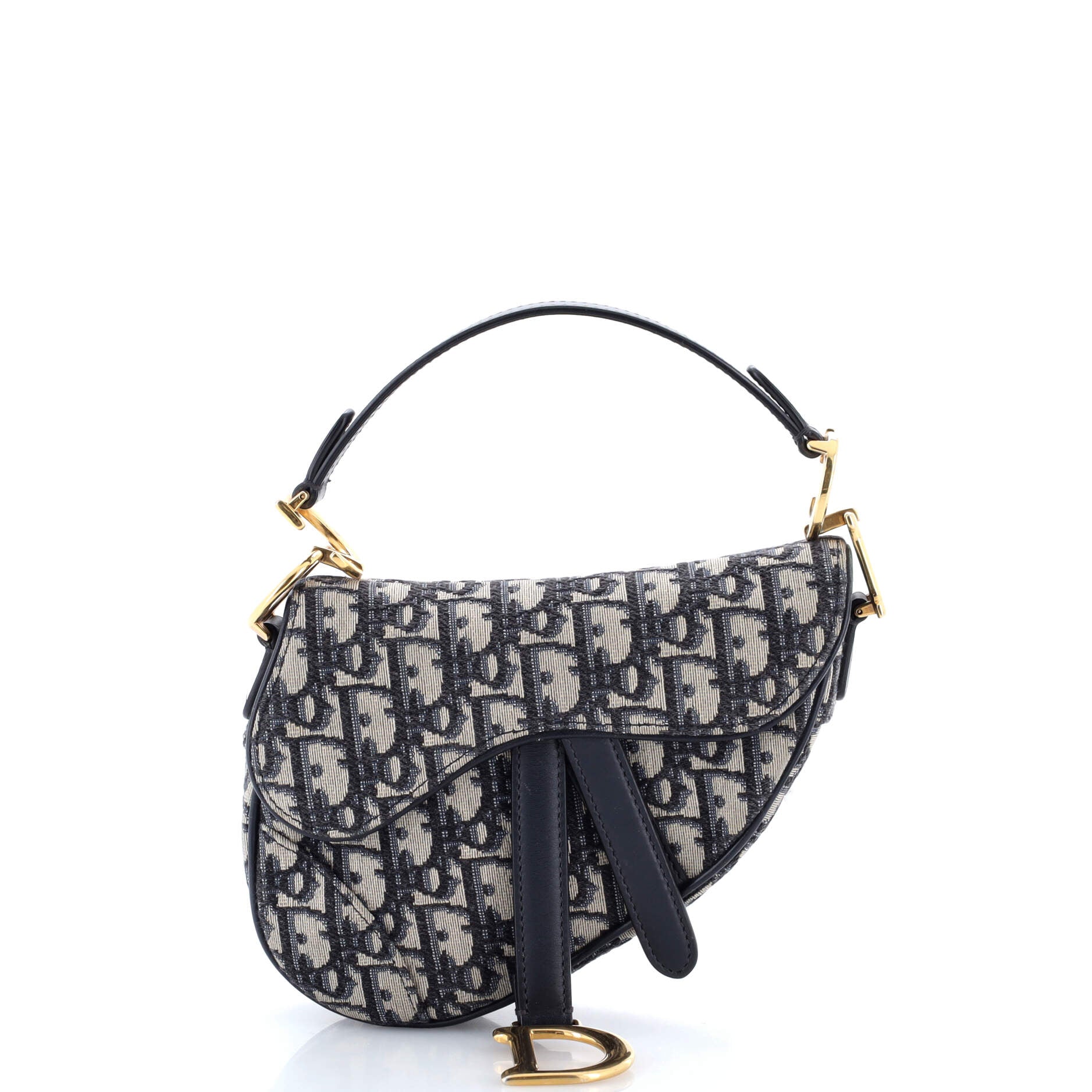 Saddle Handbag Oblique Canvas Mini