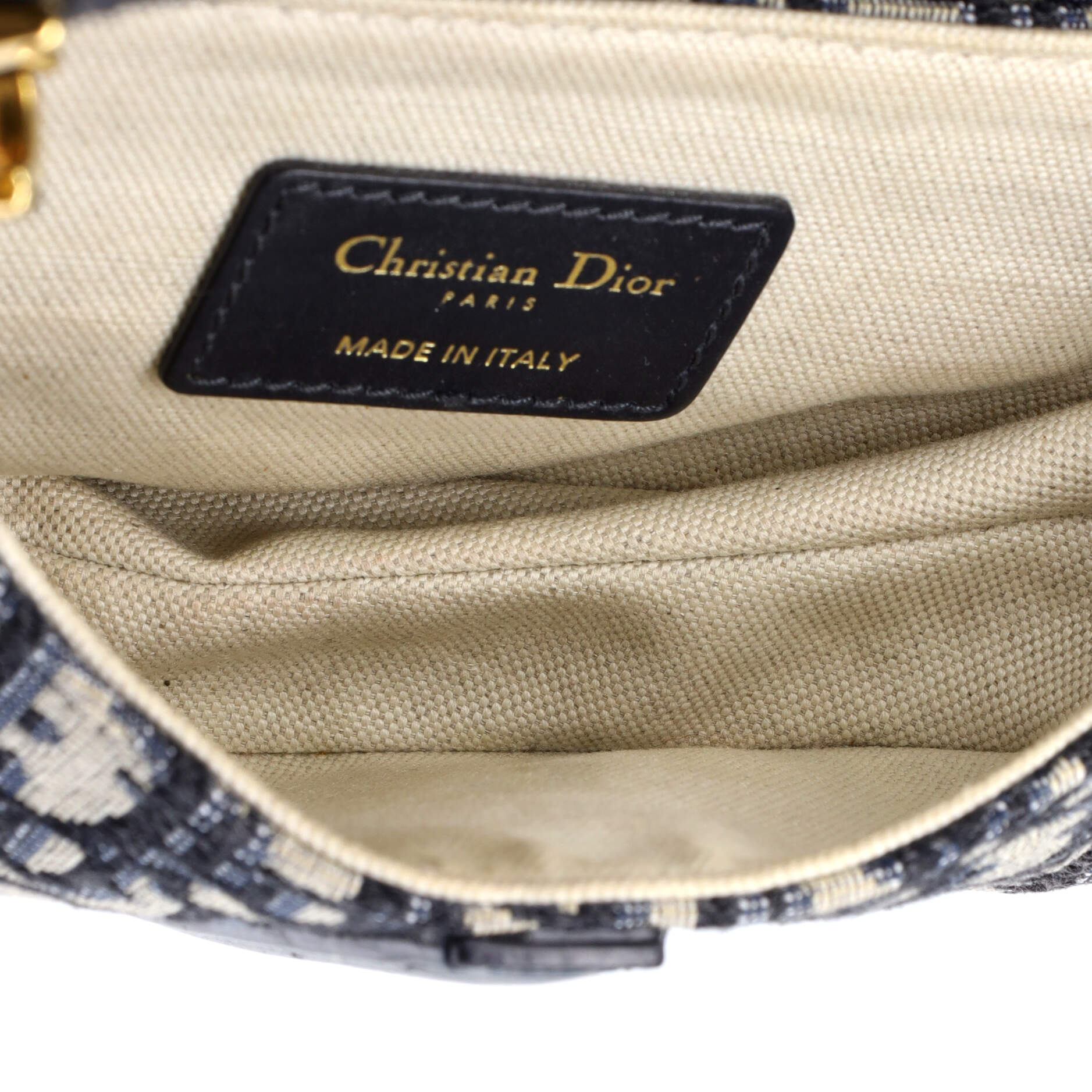 Saddle Handbag Oblique Canvas Mini