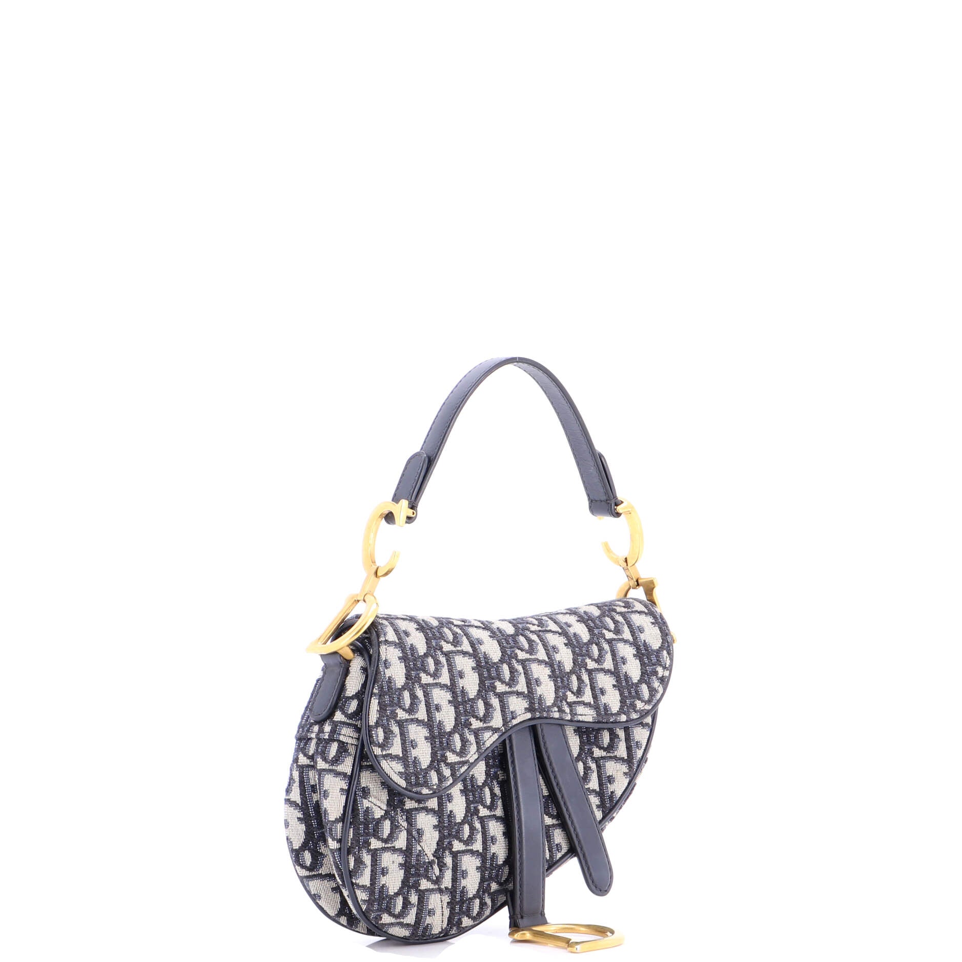 Saddle Handbag Oblique Canvas Mini
