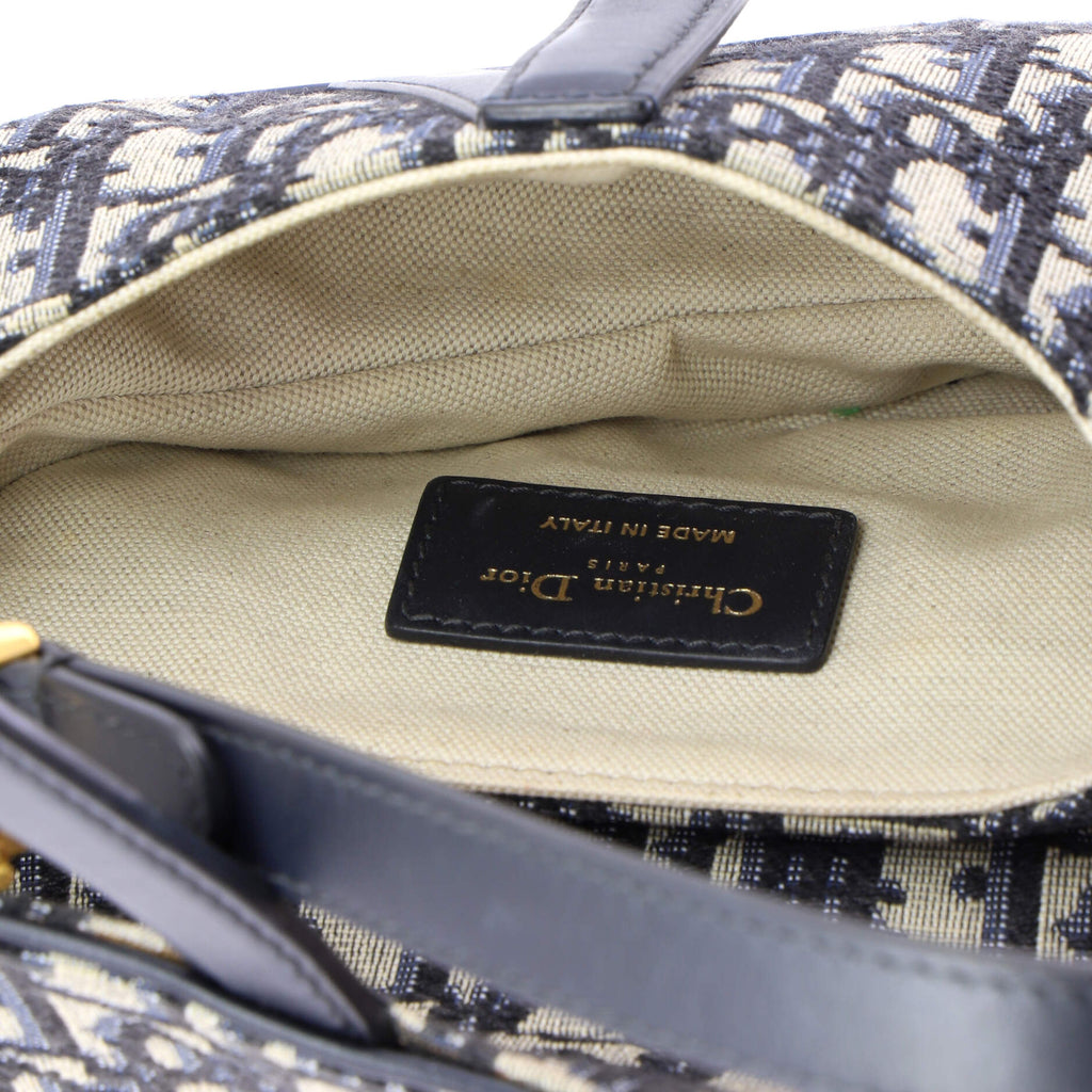 Saddle Handbag Oblique Canvas Mini