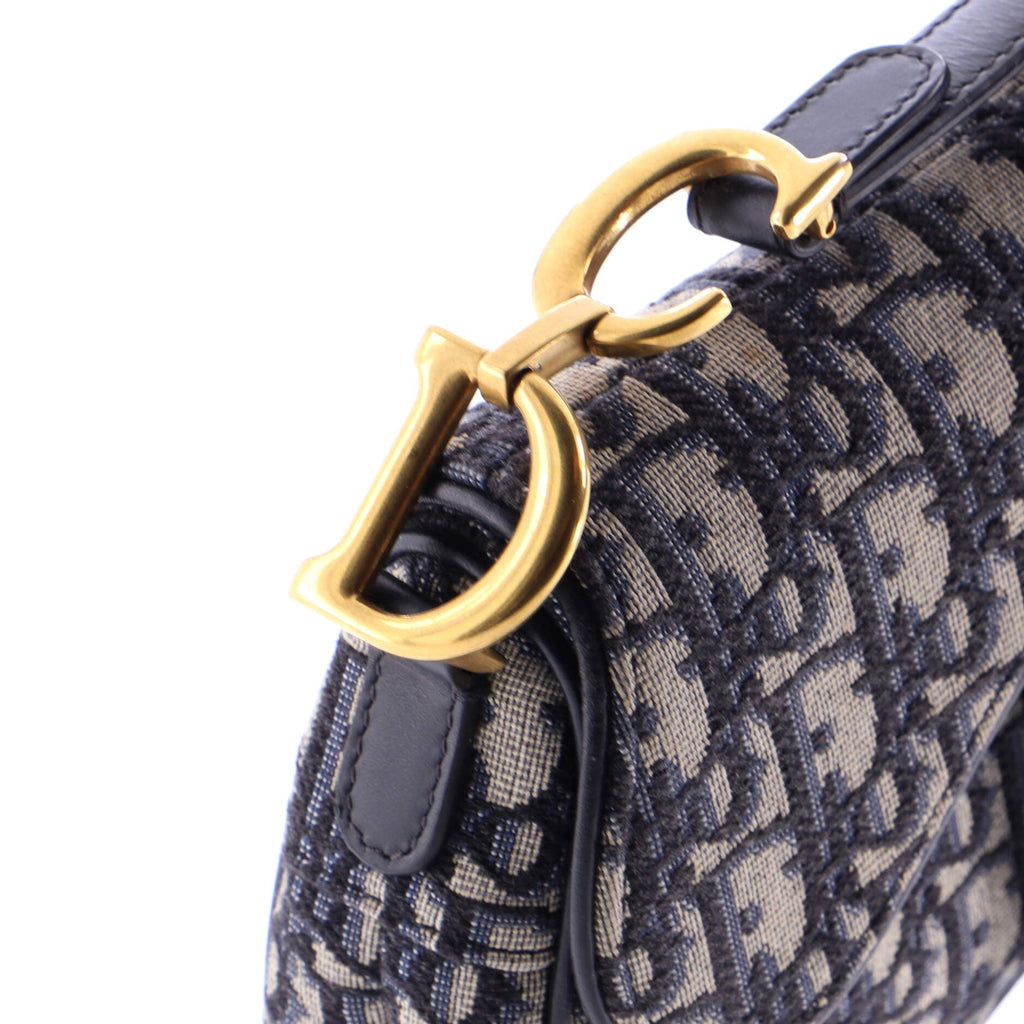 Saddle Handbag Oblique Canvas Mini