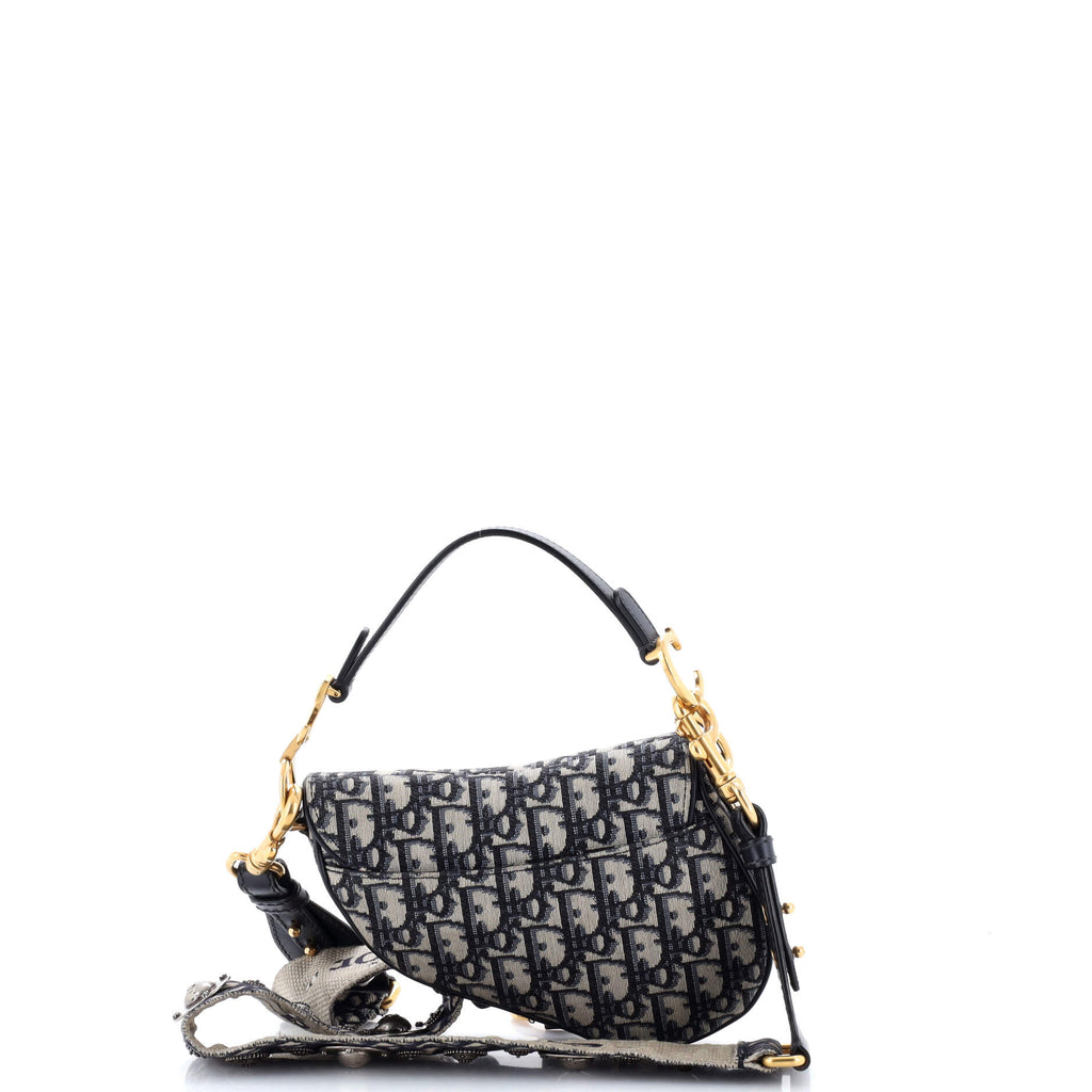 Saddle Handbag Oblique Canvas Mini