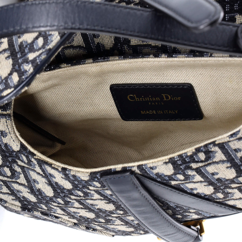 Saddle Handbag Oblique Canvas Mini