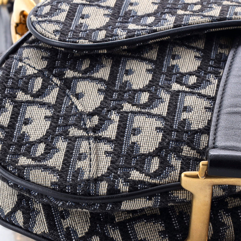 Saddle Handbag Oblique Canvas Mini