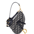Saddle Handbag with Strap Oblique Canvas Medium
