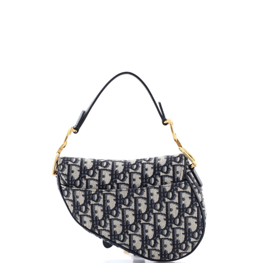 Saddle Handbag Oblique Canvas Mini