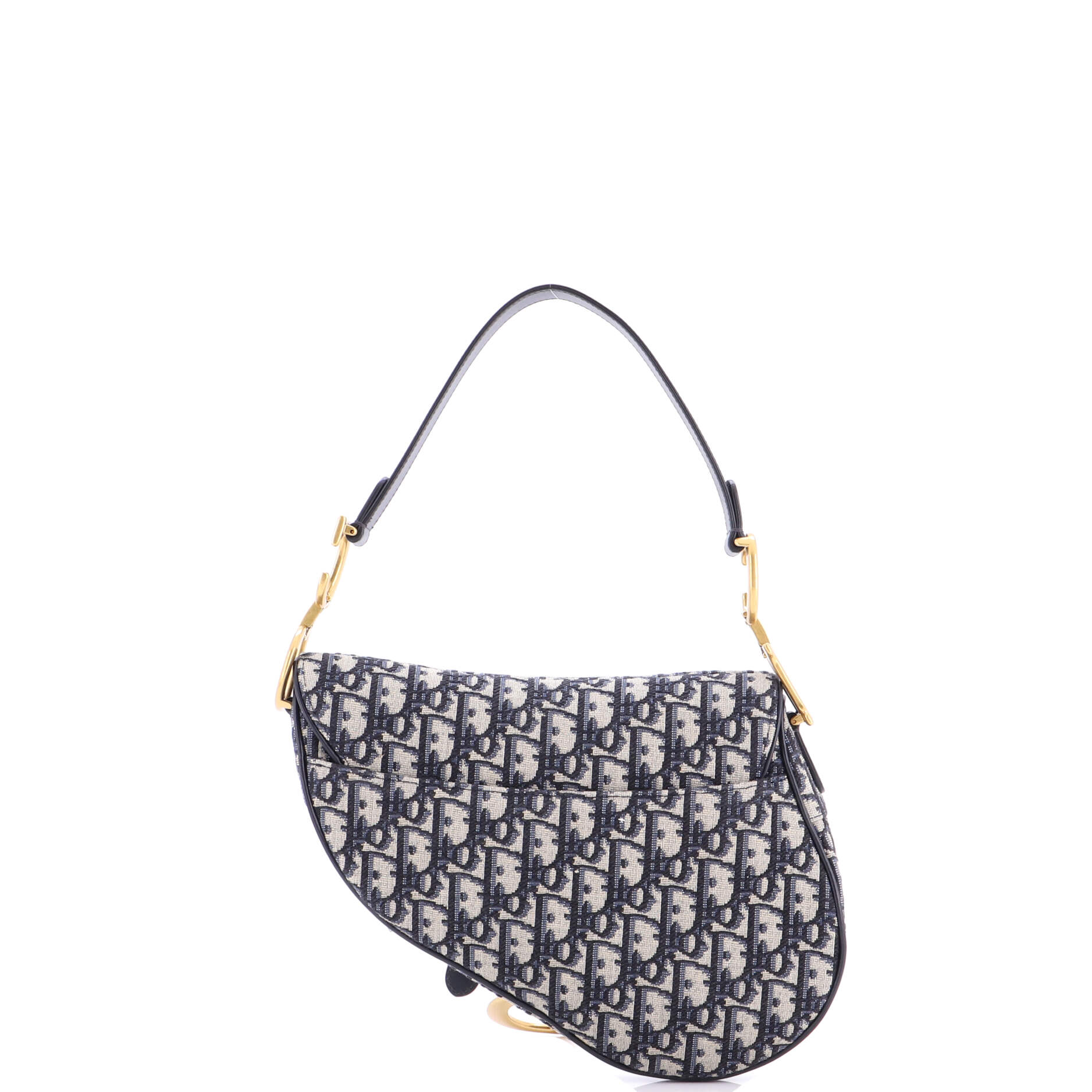 Saddle Handbag with Strap Oblique Canvas Medium