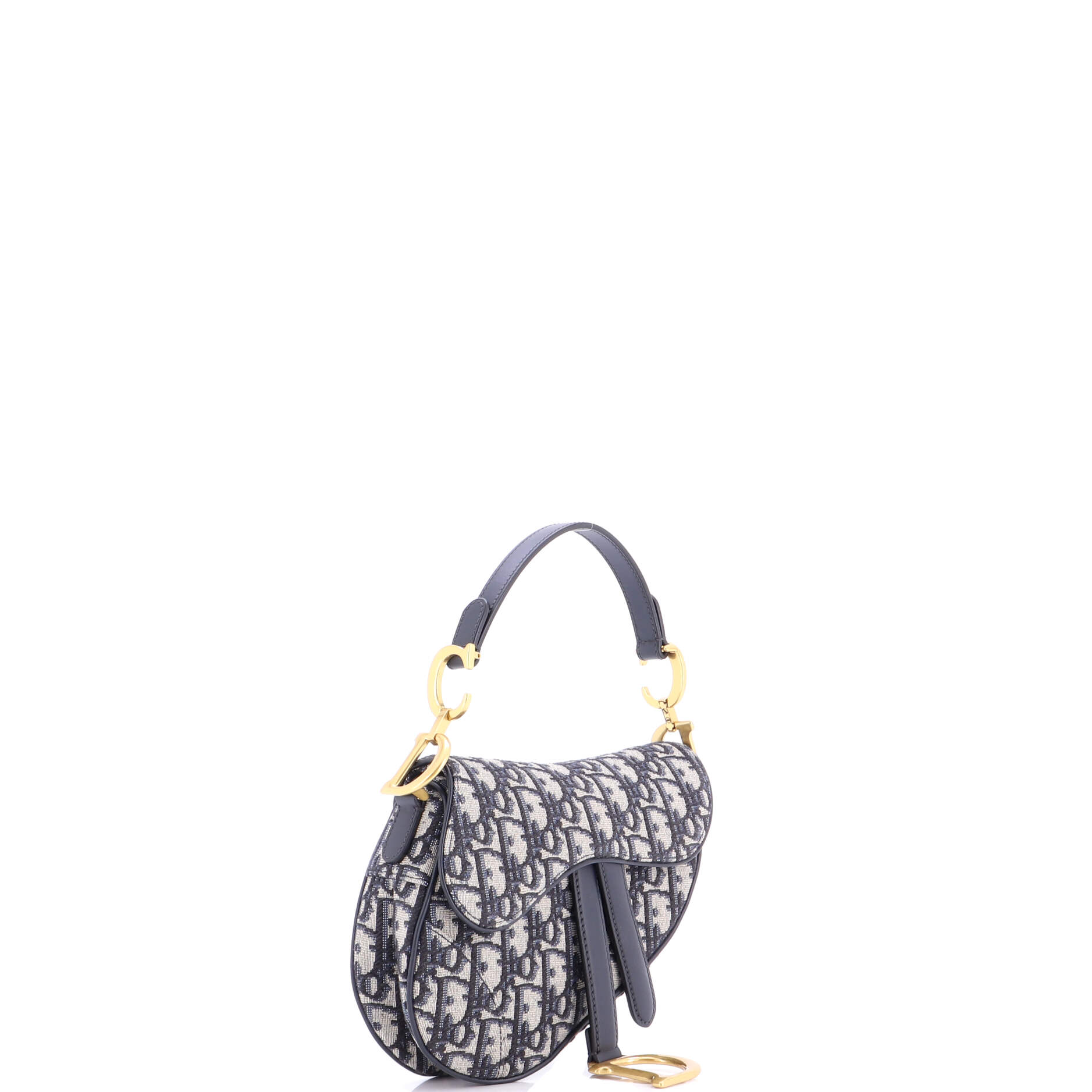 Saddle Handbag Oblique Canvas Mini
