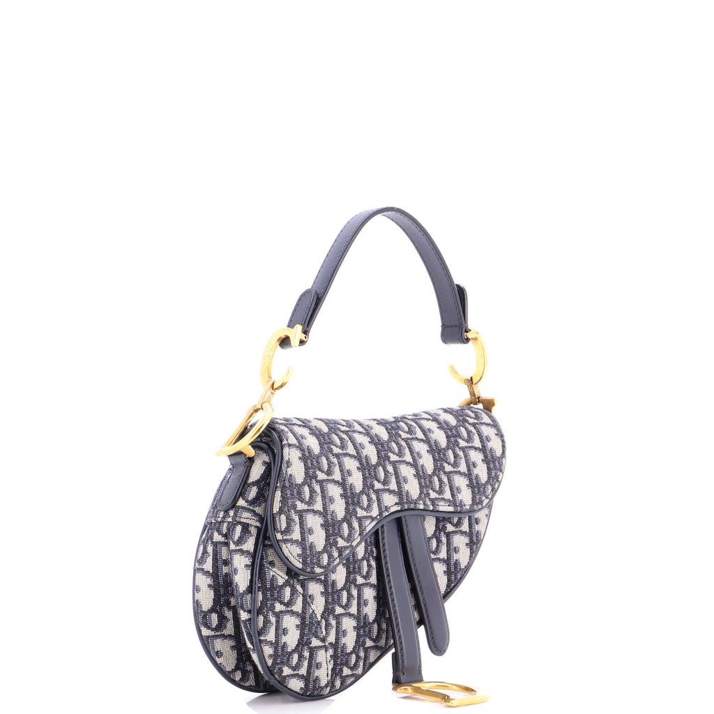 Saddle Handbag Oblique Canvas Mini